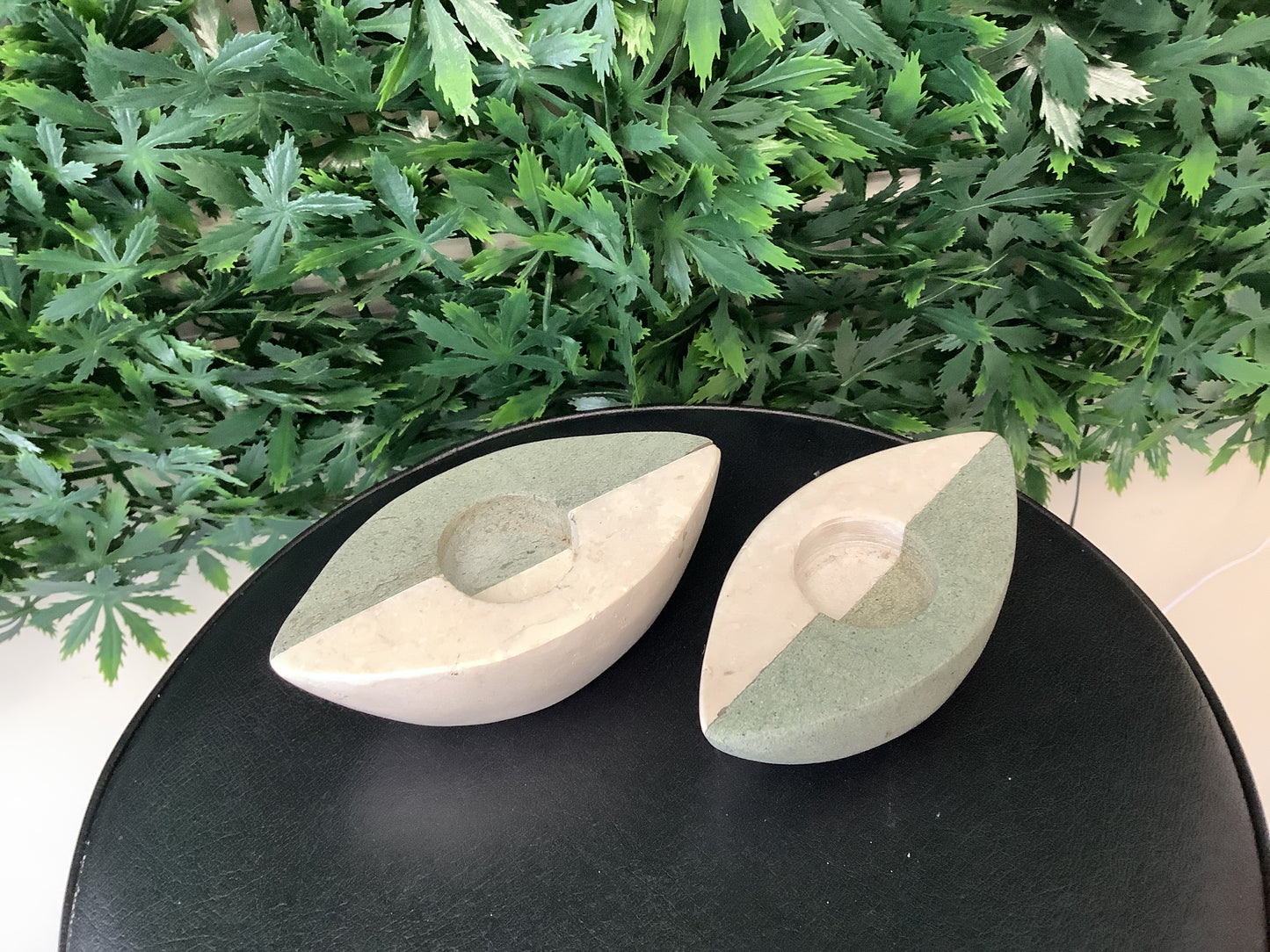 2 Tone Stone Tealight (Set of 2)