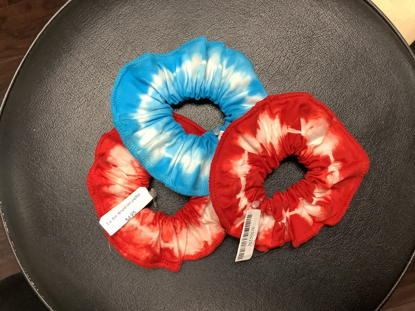 Tie Dye Stripe Scrunchie