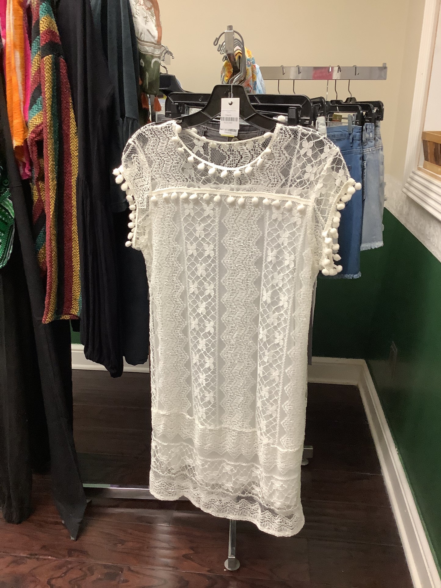 White Lace Summer Dress (Large)