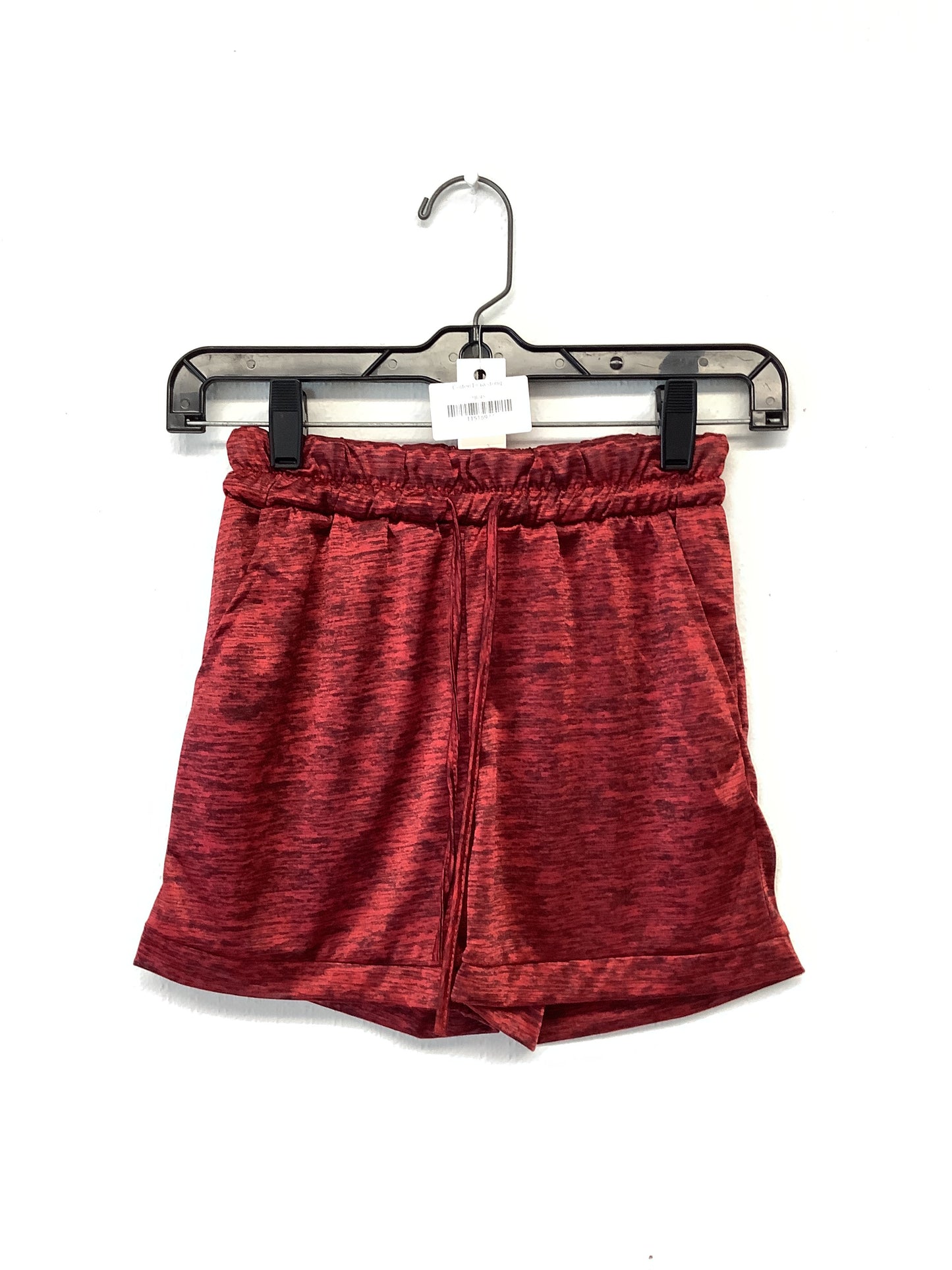 Cotton Drawstring Shorts - Small Red Wine