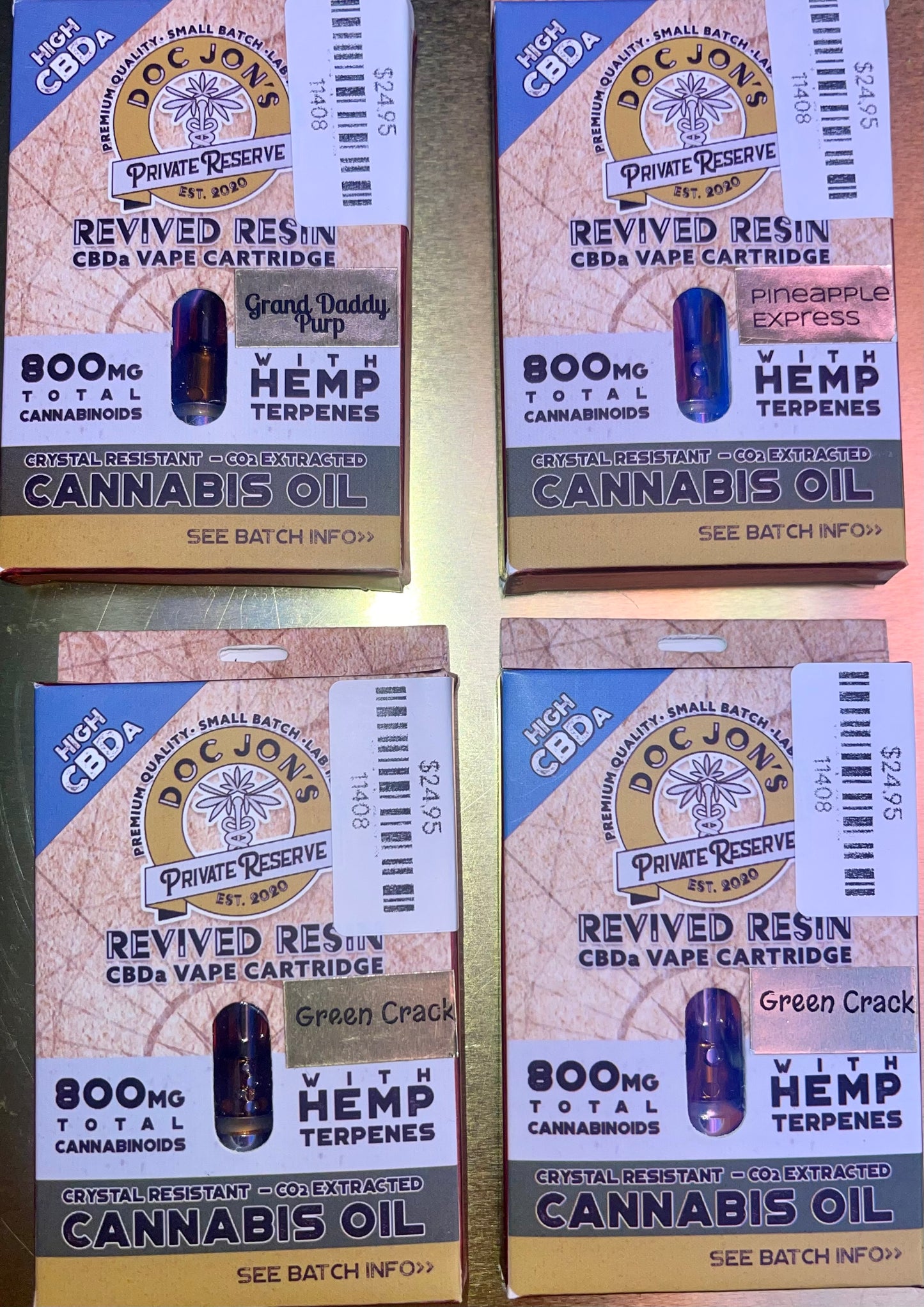 Doc Jon's CBDa Revived Resin Cartridge