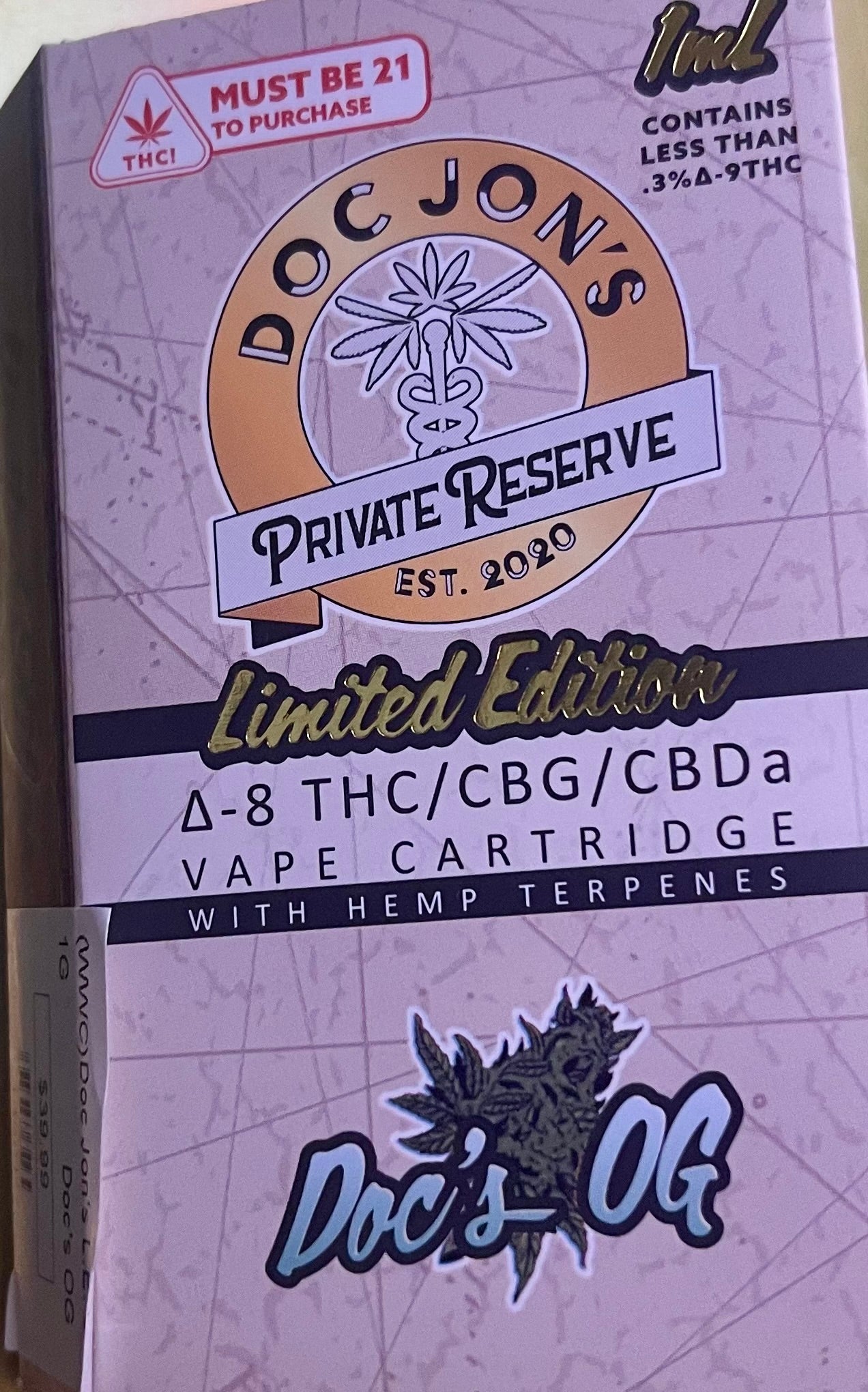 Doc Jon's D8 1g Cartridges