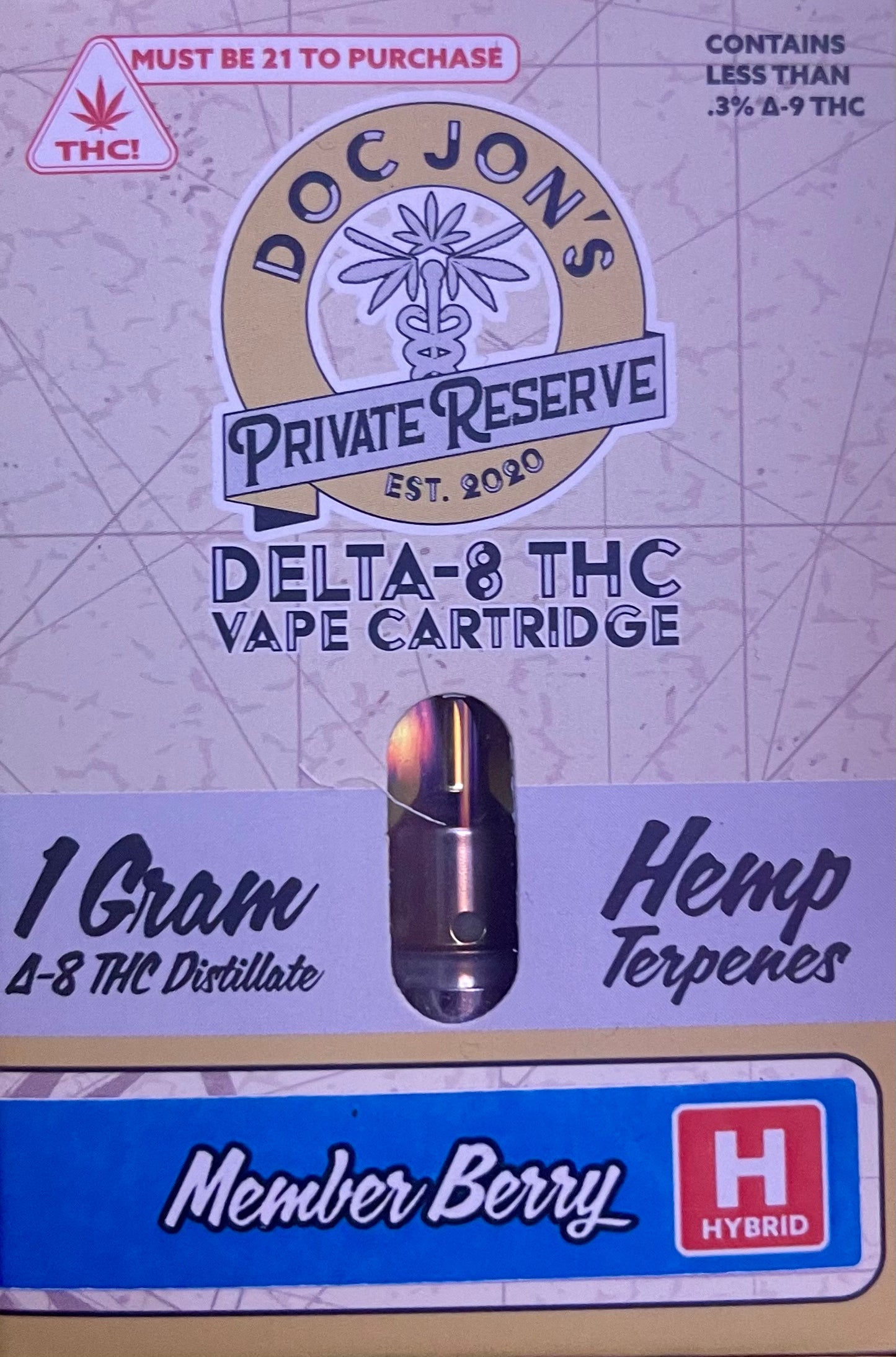 Doc Jon's D8 1g Cartridges
