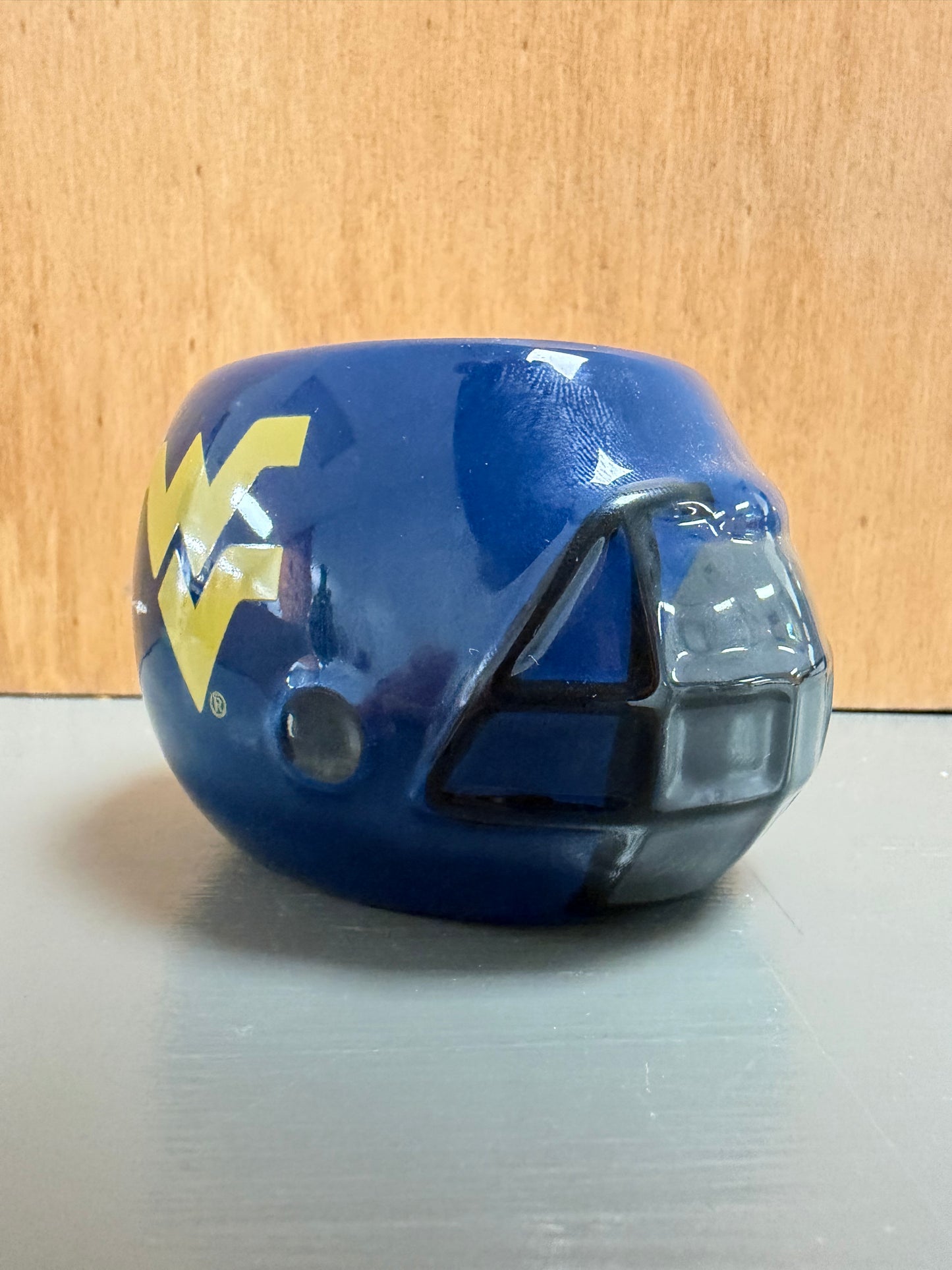 WVU Helmet Planter