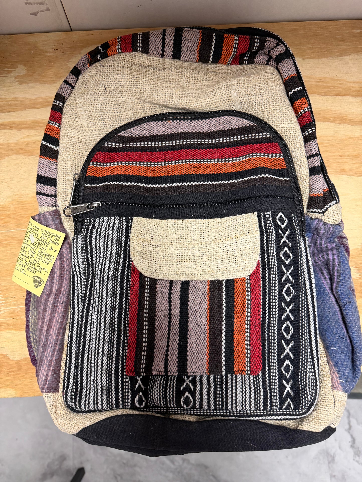 Wanderlust Hemp & Gheri Backpack