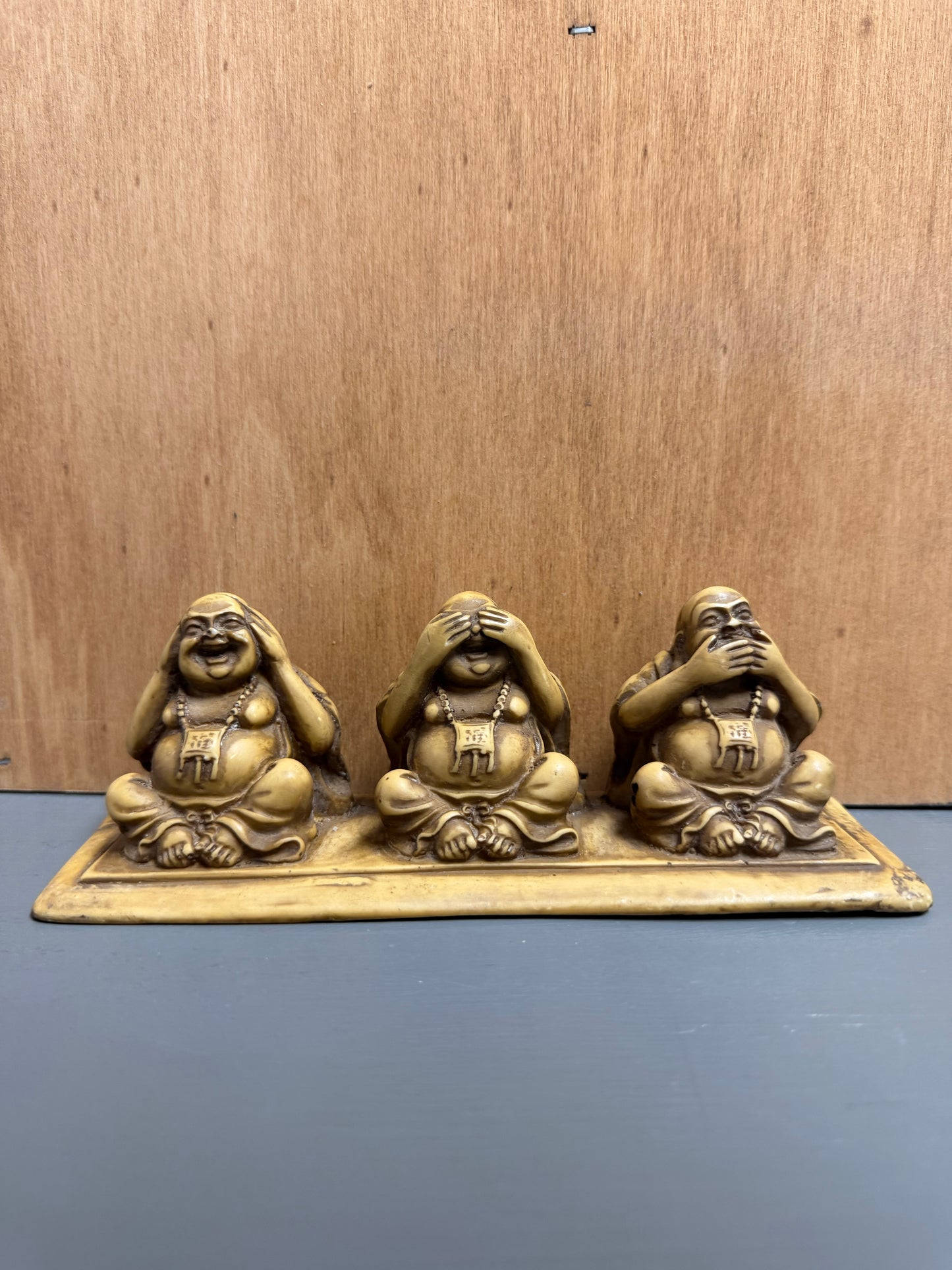 Hear no Evil See no Evil Speak no Evil Buddha Resin Statue
