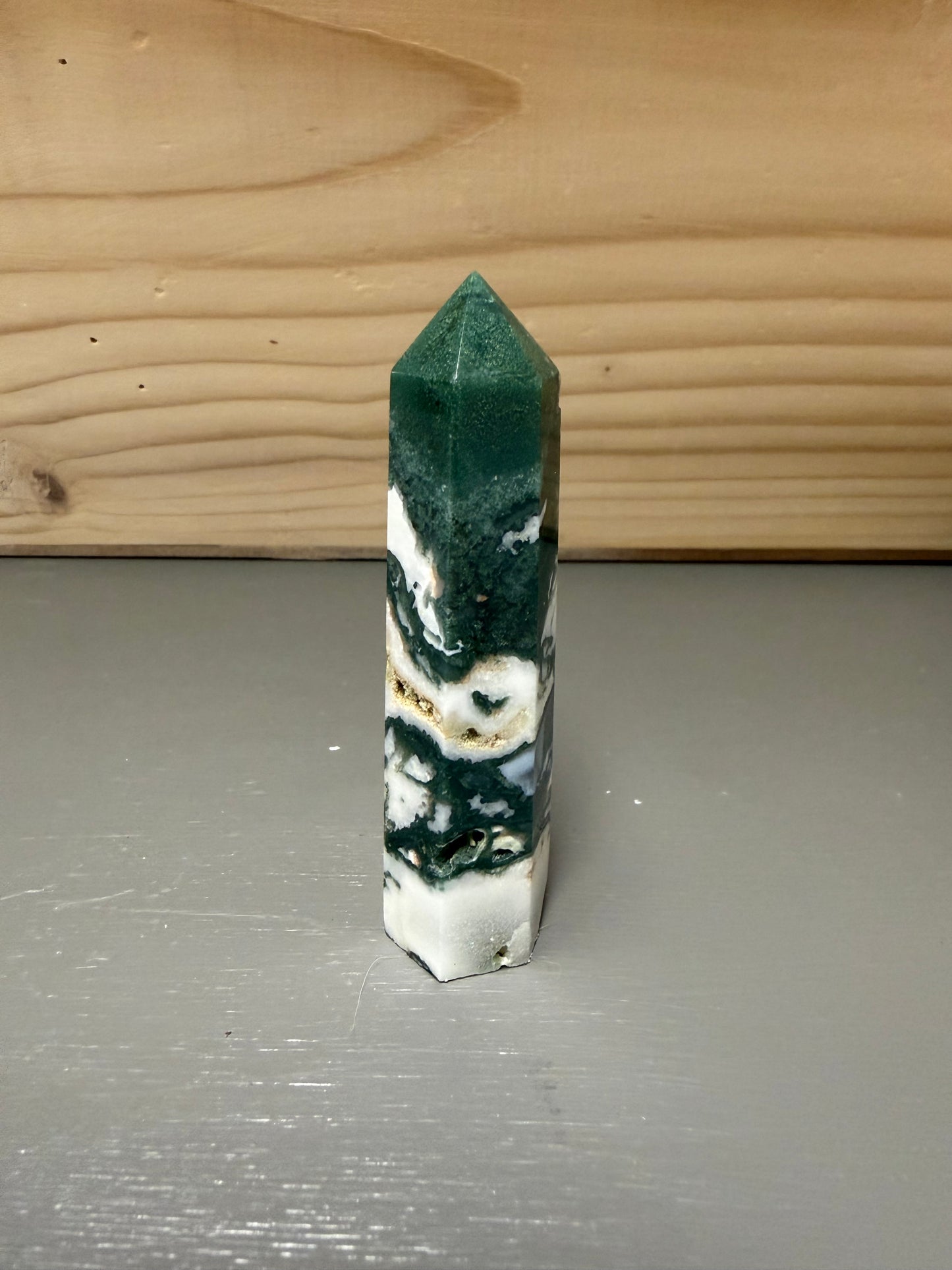 3.5" Tree Agate Tower