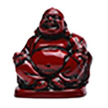 Seated Jolly Laughing Buddha Resin Statue