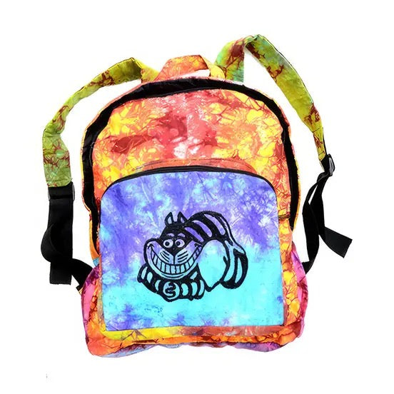 Cheshire Cat Tie Dye Backpack