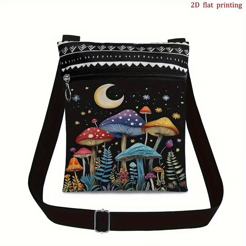 Starry Mushroom Crossbody Bag