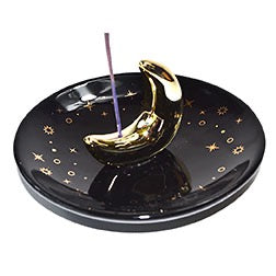 Crescent Moon Incense Burner