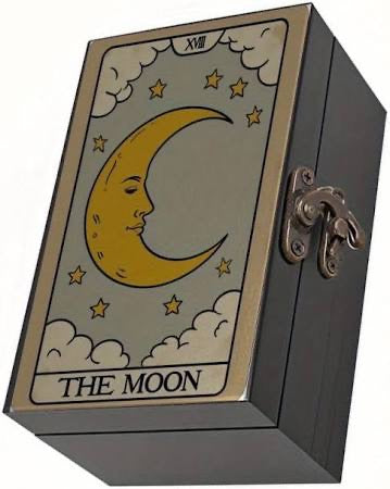 The Moon Vintage Tarot Card Box