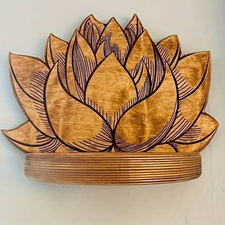 Floating Lotus Wall Shelf