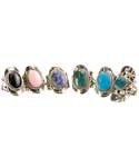 Gemstone Adjustable Rings