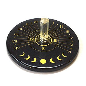 Black Agate & Crystal Sun Clock