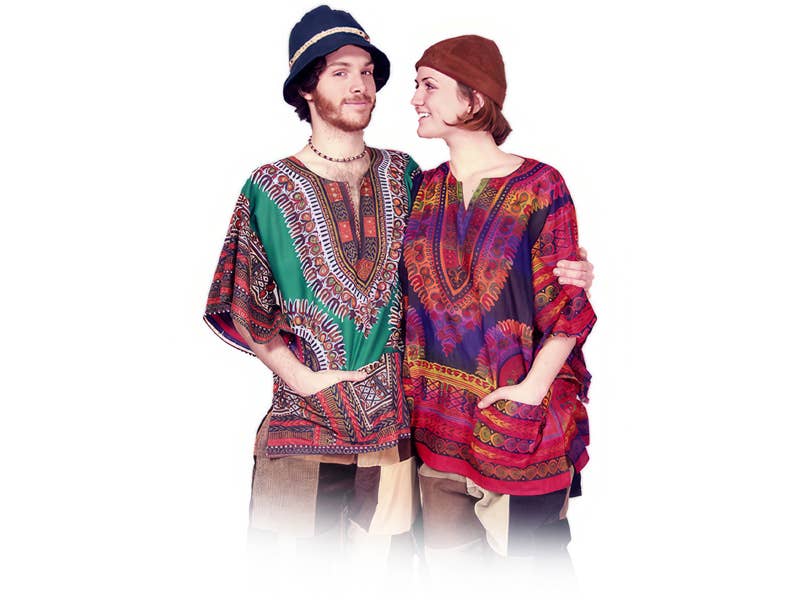 Tie Dye Dashiki Short Sleeve Shirt