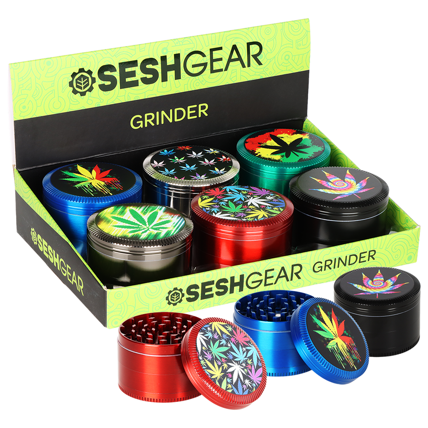 SeshGear Hemp Leaf Grinders