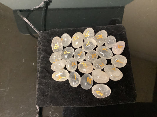 Rune Stone Set - Quartz