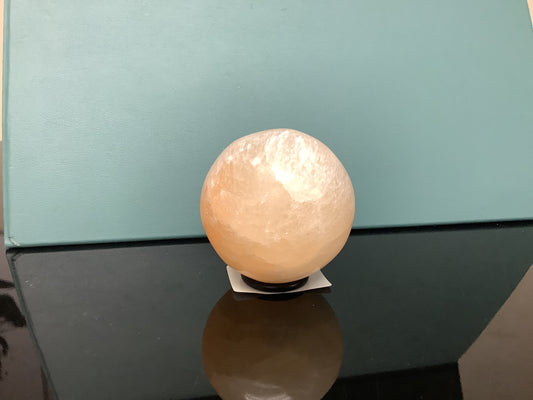 2 1/2" Peach Selenite Crystal Ball