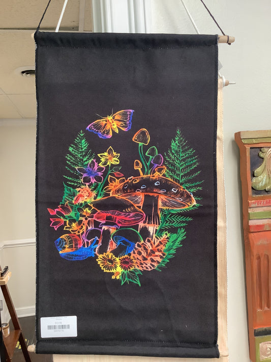 Cosmic Mushroom Wall Hanging