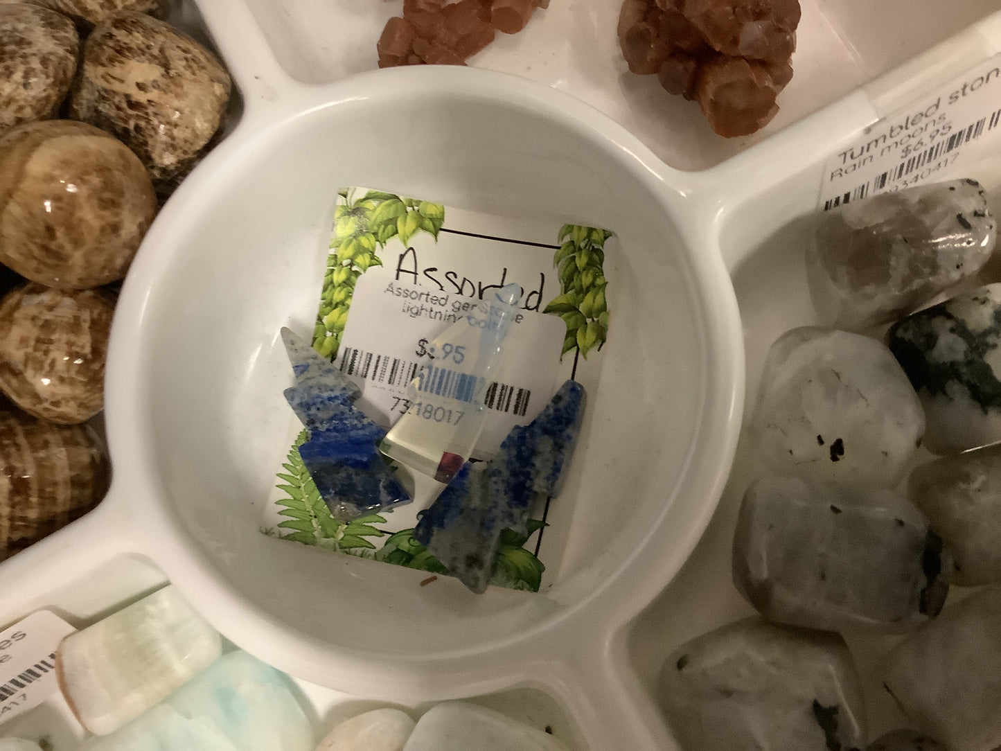 Assorted Gemstone Lightning Bolt
