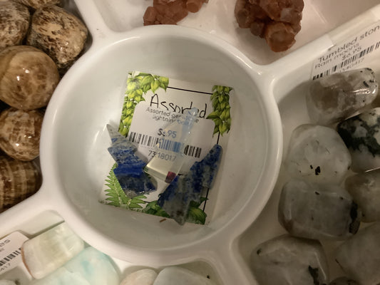 Assorted Gemstone Lightning Bolt