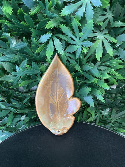 Desert Sage Ceramic Incense Leaf