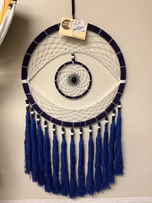 Blue Evil Eye Dreamcatcher