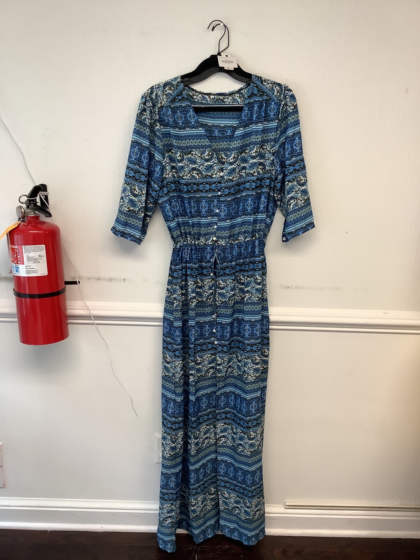 Instyletees V-Neck Slit Maxi Dress 2XL