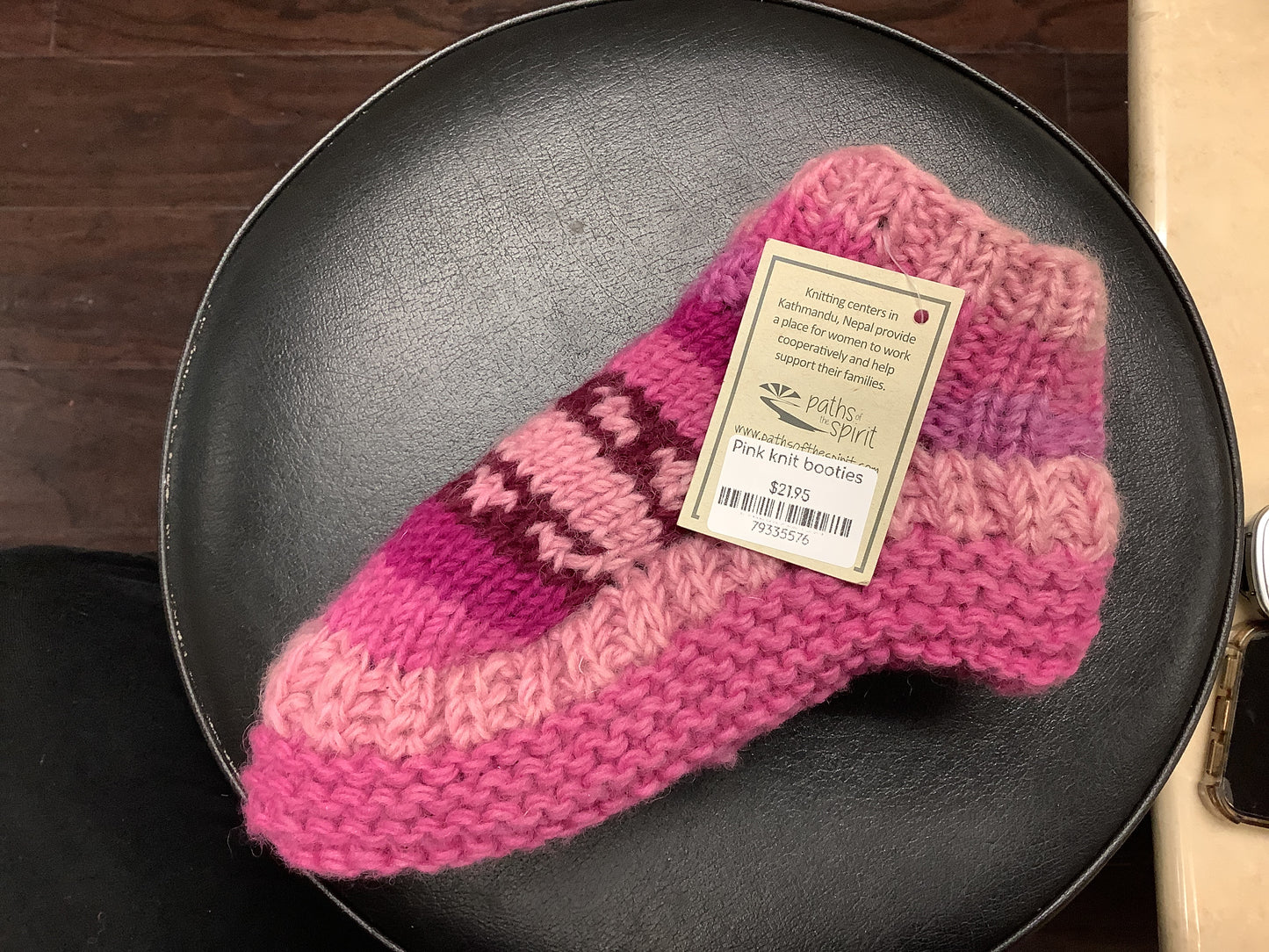 Pink Knit Booties