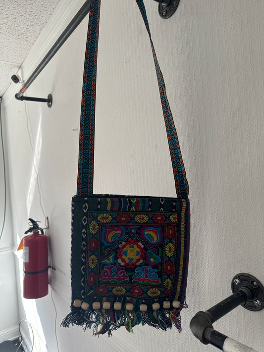 Ethnic Tassel Crossbody