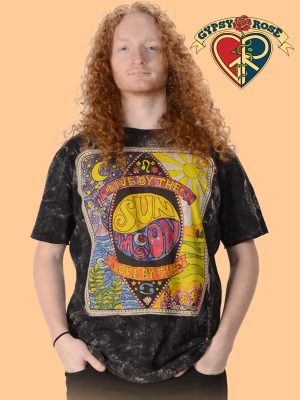 Live By The Sun Moon Cotton Tye Dye T-Shirt