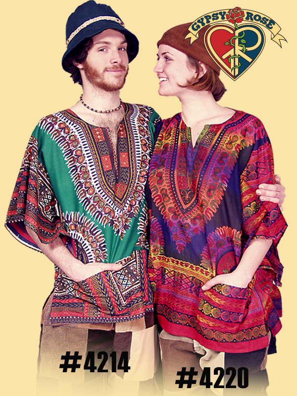 Tie Dye Dashiki Short Sleeve Shirt