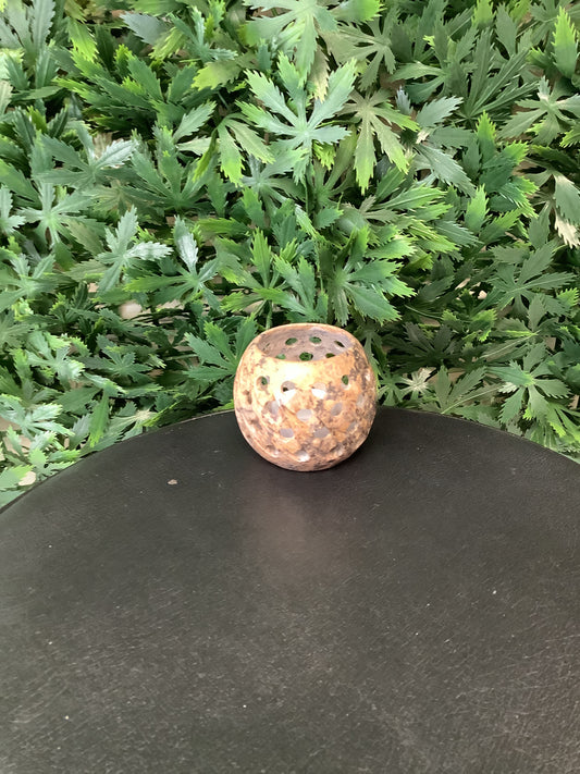 Soapstone Candle Holder