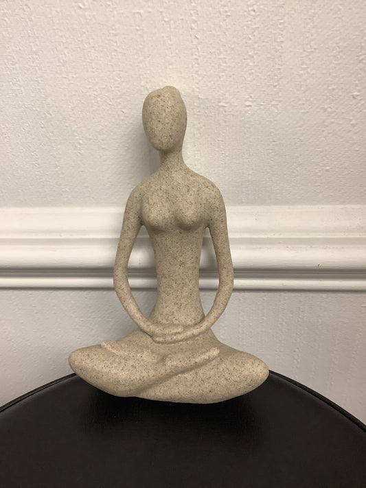Sandstone Yoga Statue - Full Lotus
