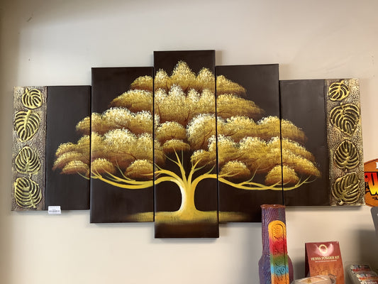 5-piece Tree Wall Art