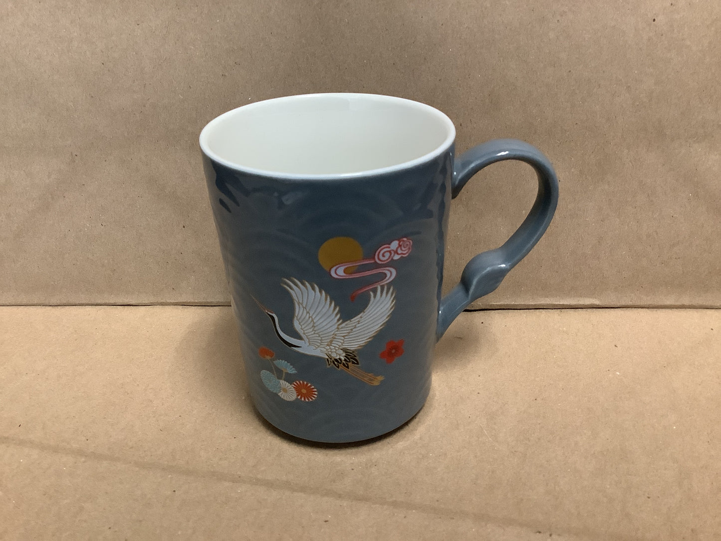 Elegant Ceramic Crane Mug