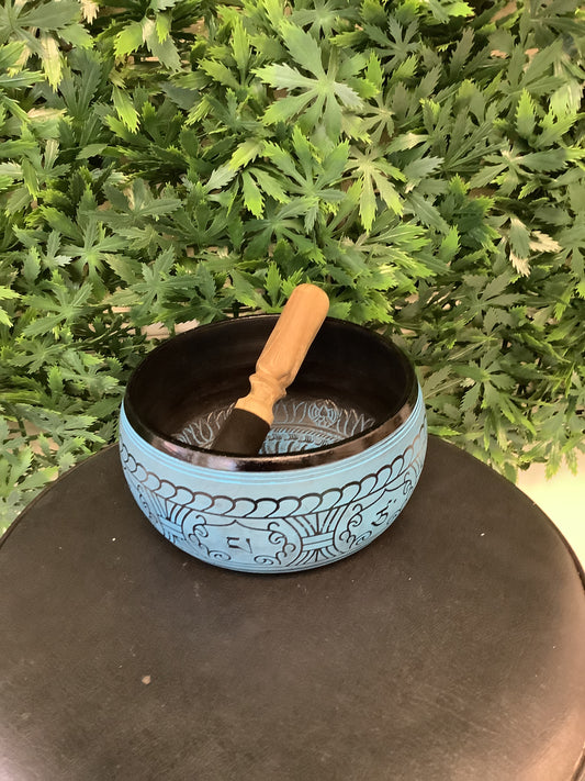 Blue Buddha Singing Bowl