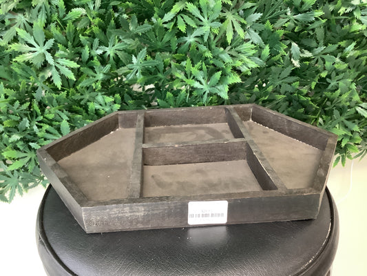 Wooden Crystal Grid Tray