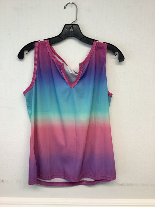 Instyletees - Ombre V-Neck Tank Top 2XL