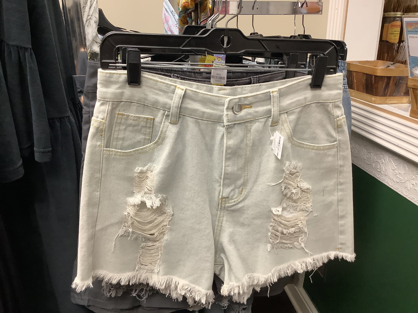 High Waist Worn Denim