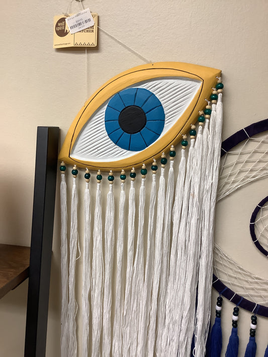 Evil Eye Wooden Wall Hanging