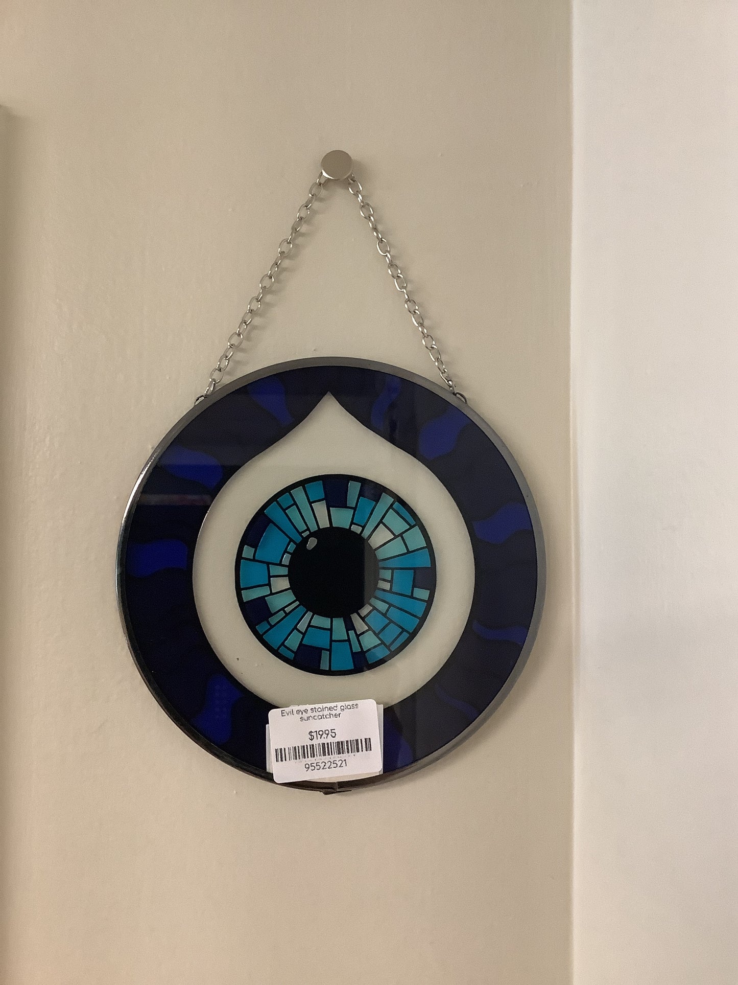 Evil Eye Stained Glass Suncatcher