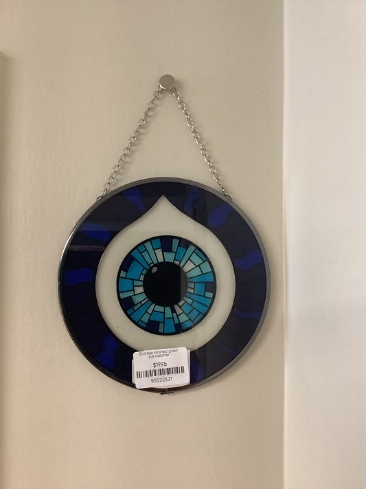 Evil Eye Stained Glass Suncatcher