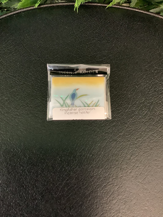 Kingfisher Porcelain Incense Holder