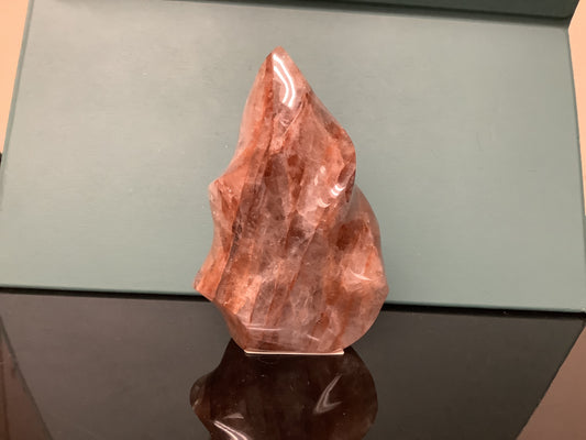 Fire Quartz Crystal Flames Ethically Sourced Crystals, Red