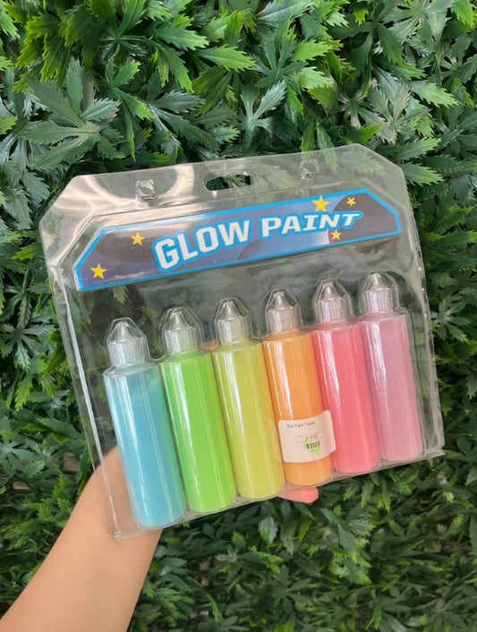 Glow in Dark Paint Tubes - 6pk.