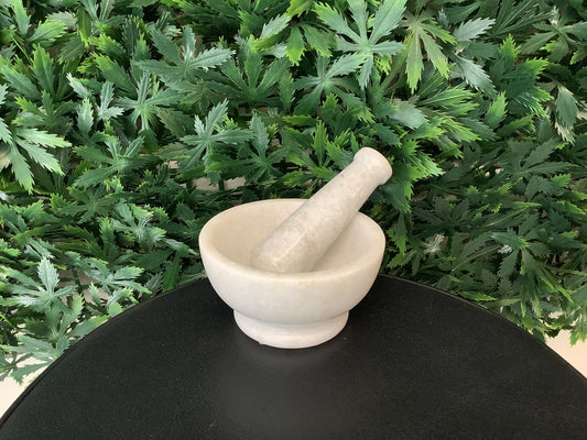 White Mortar and Pestle