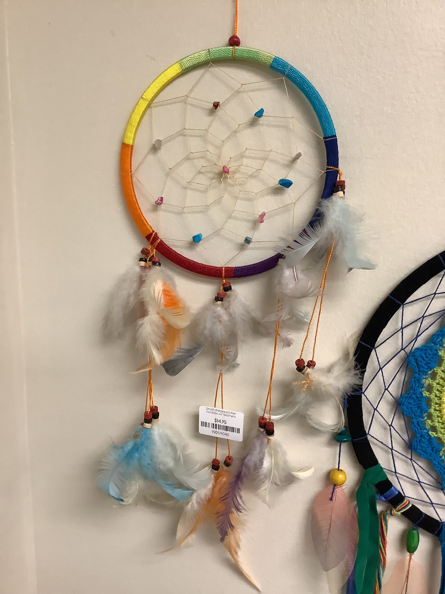 Small Dreamcatchers Rainbow w/ Feathers