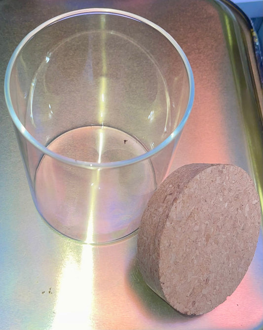 WYN Glass Jar w/ Cork Lid